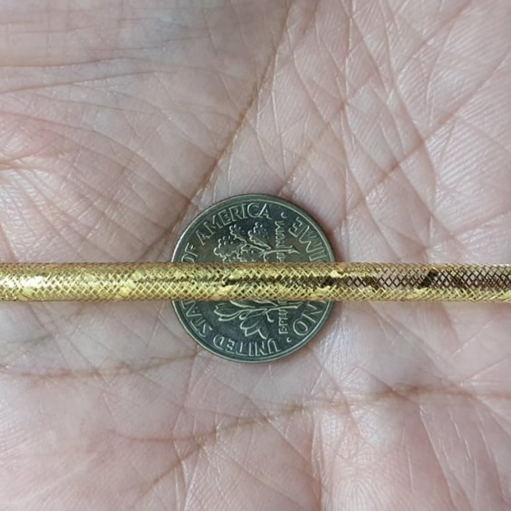 Gold Bracelet - round style mesh 18k - SOLD - Picture 5 of 11